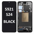 Samsung SM-S921 (S24 5G 2024) OLED LCD touch screen (Original Service Pack) with frame [Black] GH82-33287A